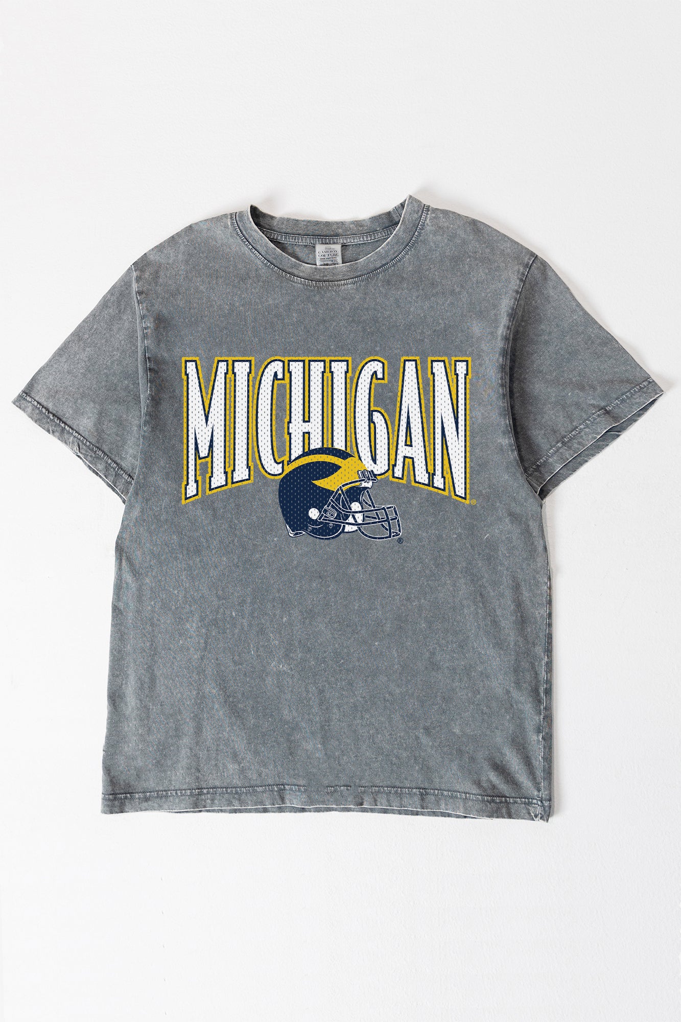 MICHIGAN WOLVERINES PLAYBOOK WIN OVERSIZED CREWNECK TEE