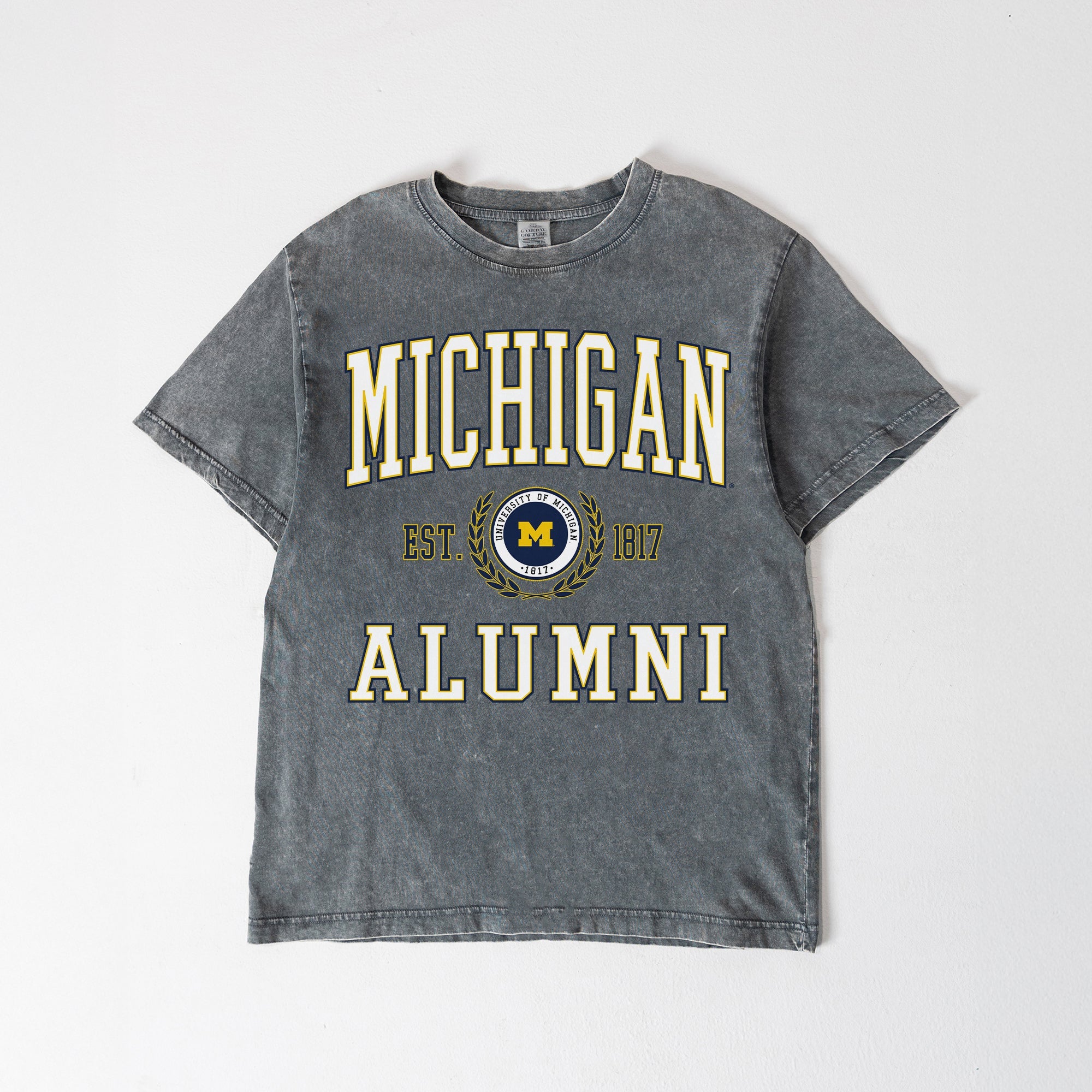 MICHIGAN WOLVERINES DEGREE UNLOCKED WASHED RELAXED FIT TEE