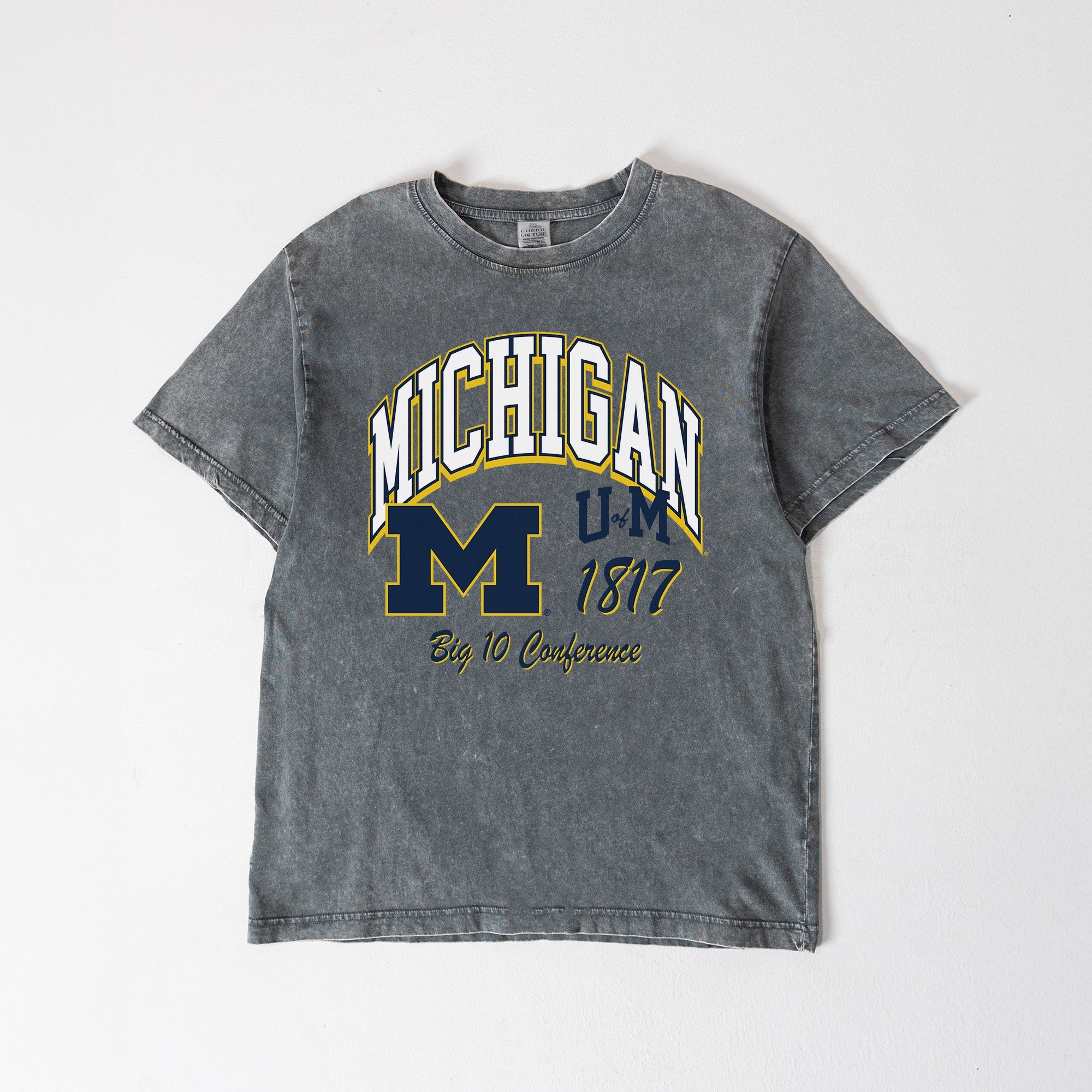MICHIGAN WOLVERINES CLASSIC MOTION WASHED RELAXED FIT TEE