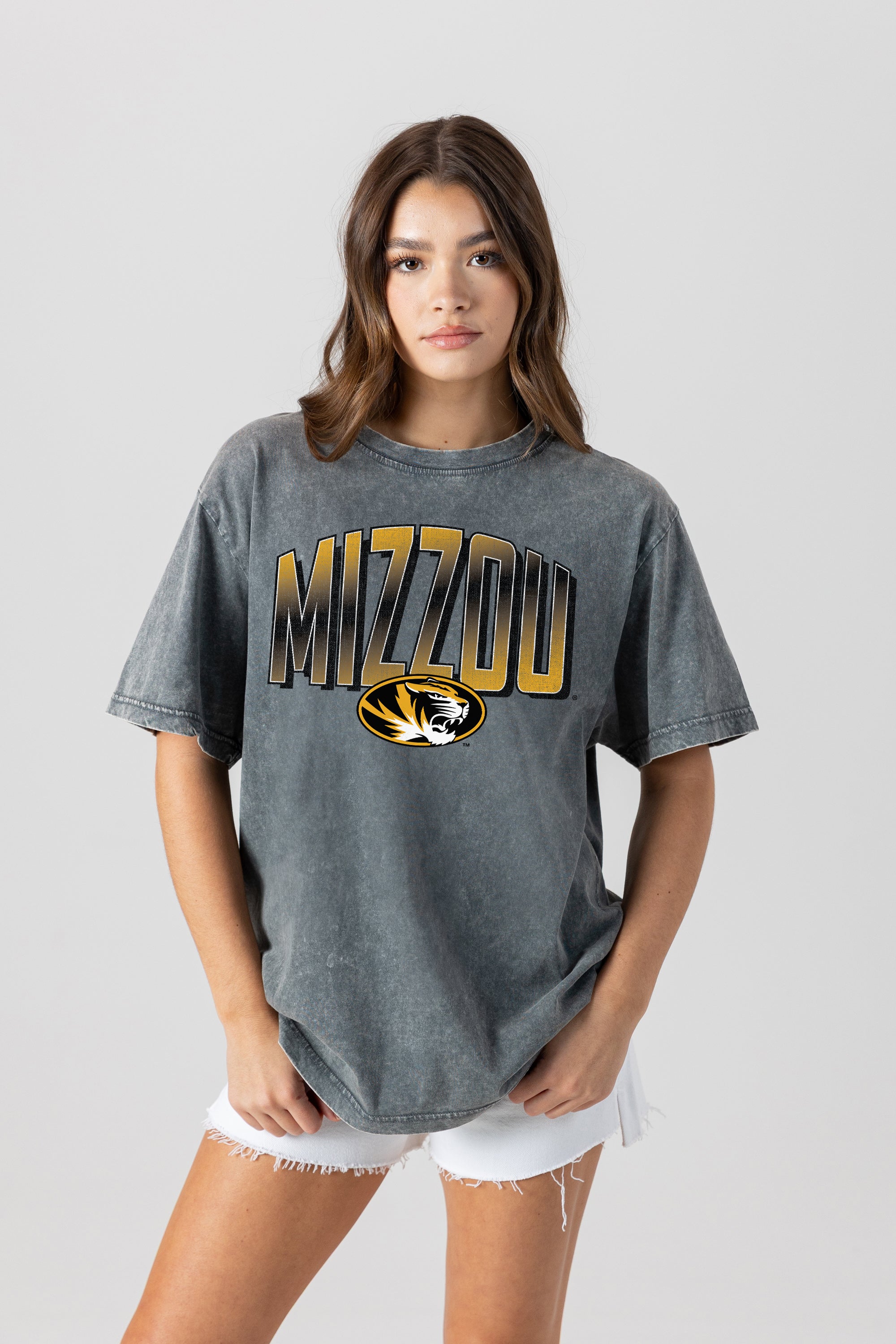 MISSOURI TIGERS PEAK PERFORMANCE OVERSIZED CREWNECK TEE