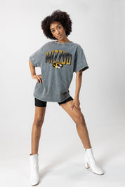MISSOURI TIGERS PEAK PERFORMANCE OVERSIZED CREWNECK TEE