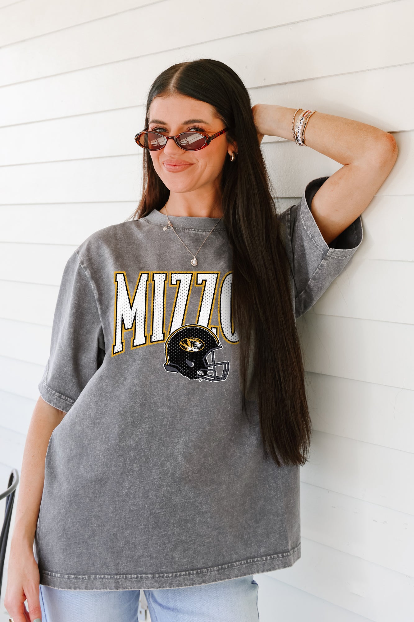 MISSOURI TIGERS PLAYBOOK WIN OVERSIZED CREWNECK TEE