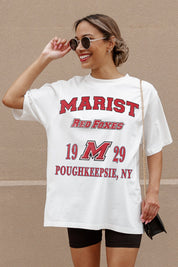MARIST RED FOXES Unity Oversized Tee - Front Detail | Gameday Couture - SOHO