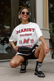 MARIST RED FOXES Unity Oversized Tee - Casual Styling | Gameday Couture - SOHO