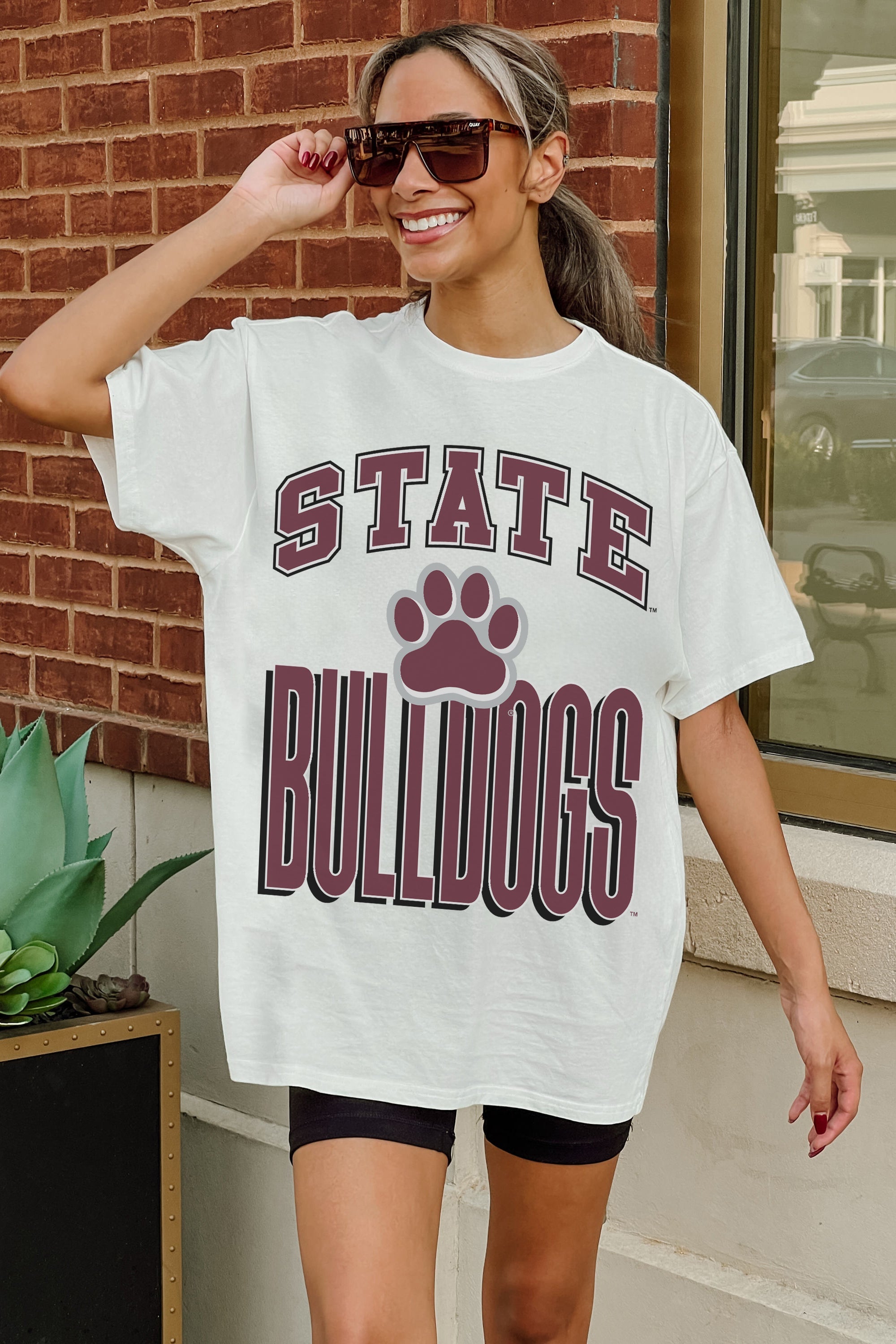 MISSISSIPPI STATE BULLDOGS FIERCE FOCUS WASHED RELAXED FIT TEE