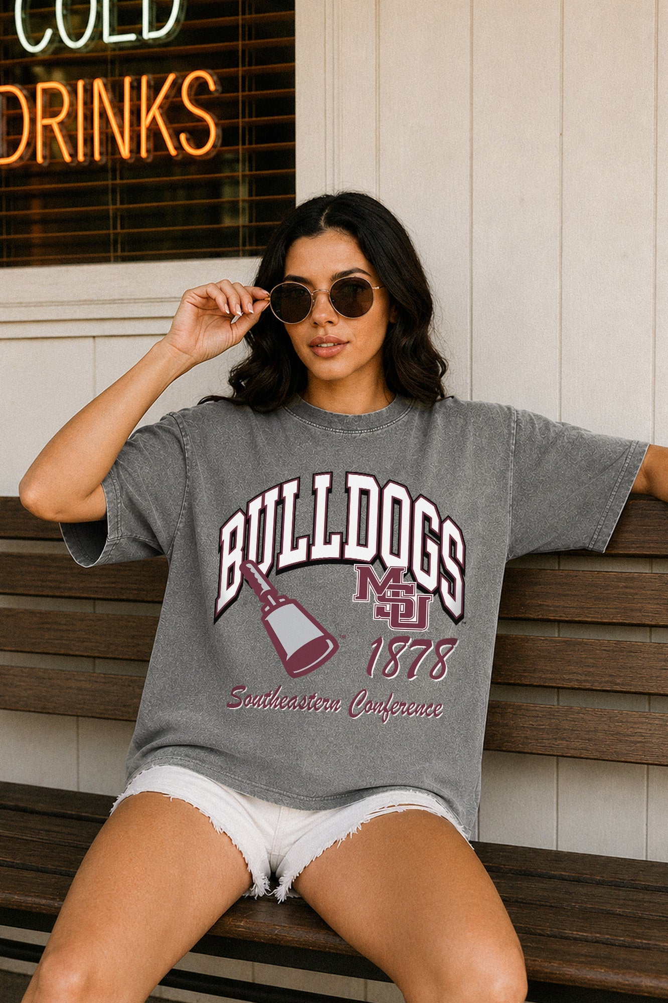 MISSISSIPPI STATE BULLDOGS CLASSIC MOTION WASHED RELAXED FIT TEE