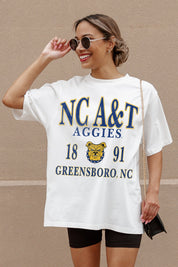 NORTH CAROLINA A&T STATE AGGIES UNITY OVERSIZED CREWNECK TEE