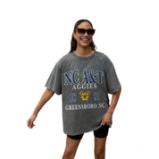 NORTH CAROLINA A&T STATE AGGIES Throwback Oversized Tee