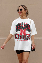 NEBRASKA CORNHUSKERS SHAKEDOWN OVERSIZED CREWNECK TEE