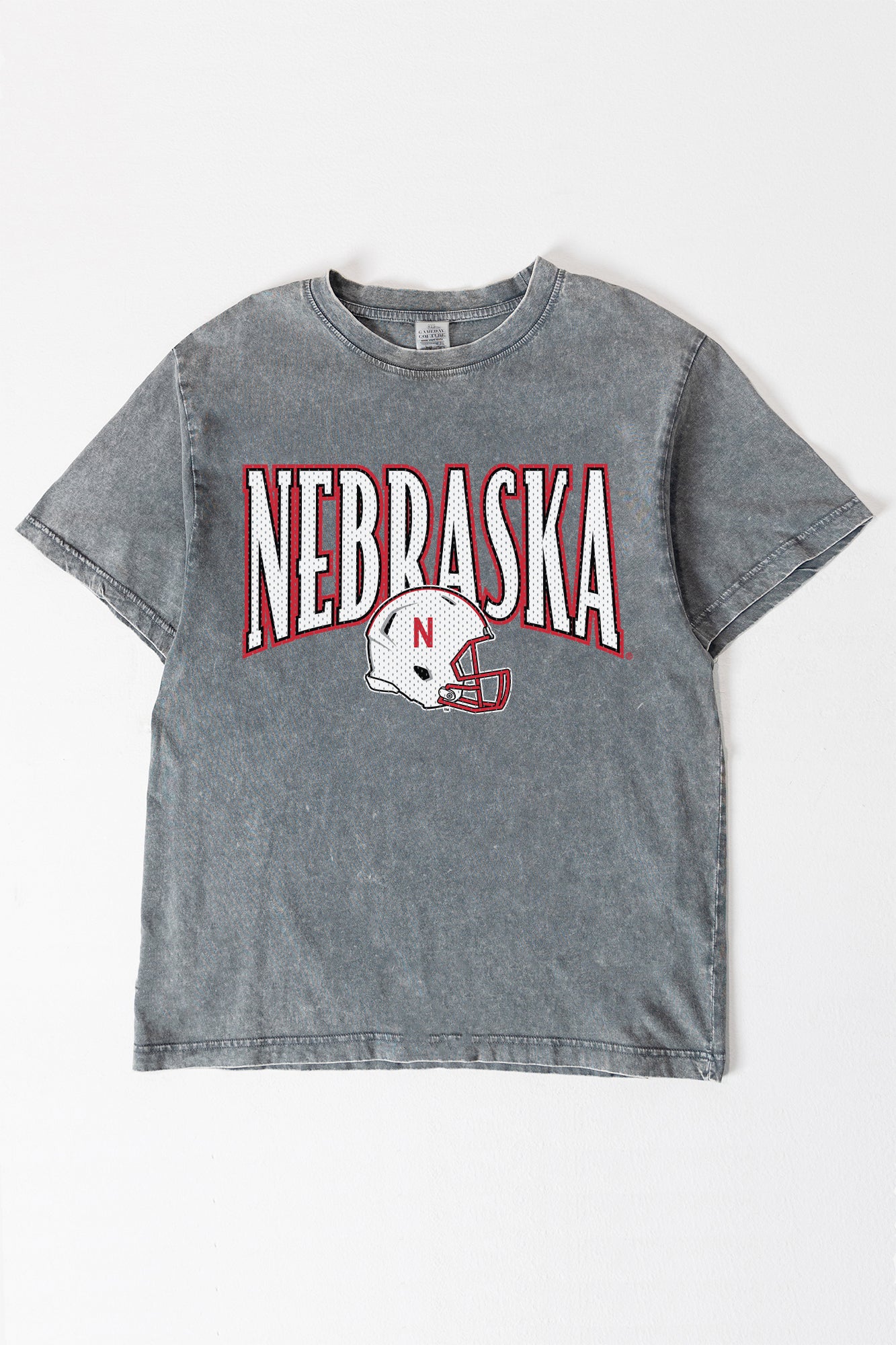 NEBRASKA CORNHUSKERS PLAYBOOK WIN OVERSIZED CREWNECK TEE