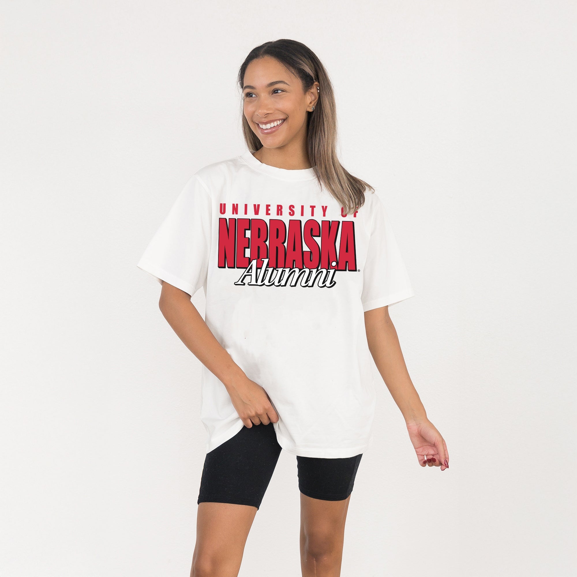 NEBRASKA CORNHUSKERS ALUMNI ERA WASHED RELAXED FIT TEE