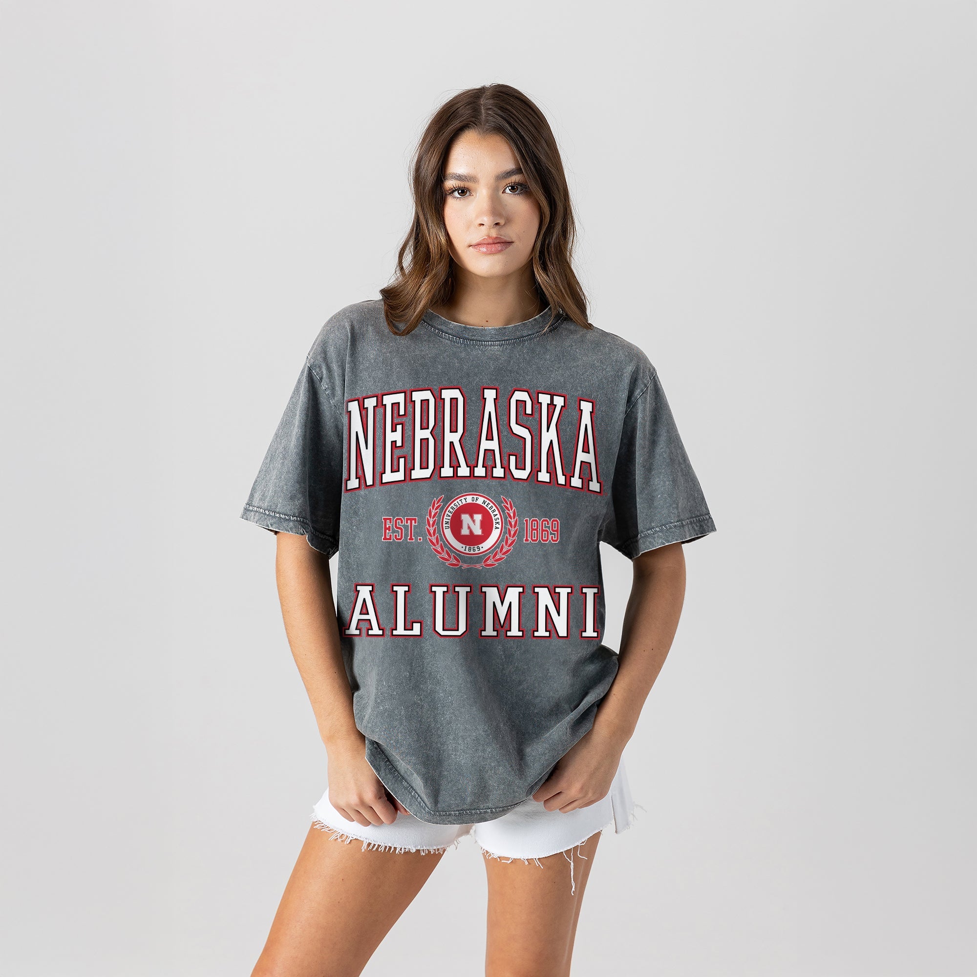 NEBRASKA CORNHUSKERS DEGREE UNLOCKED WASHED RELAXED FIT TEE