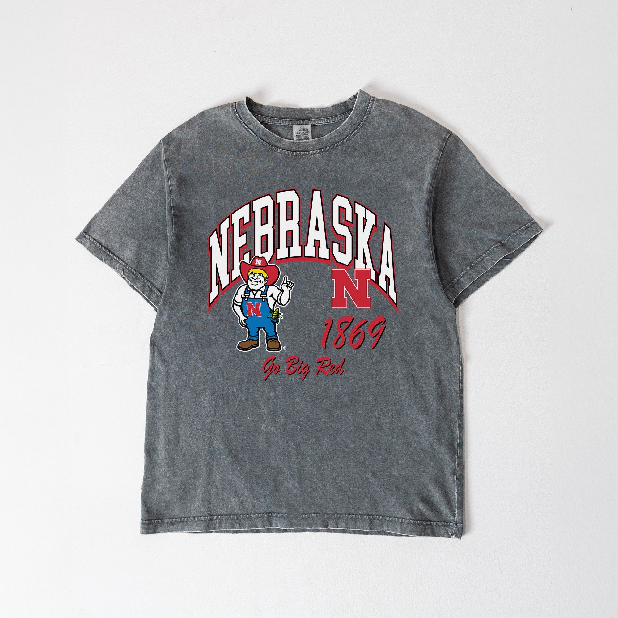 NEBRASKA CORNHUSKERS CLASSIC MOTION WASHED RELAXED FIT TEE
