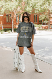 UNC GREENSBORO SPARTANS THROWBACK OVERSIZED CREWNECK TEE