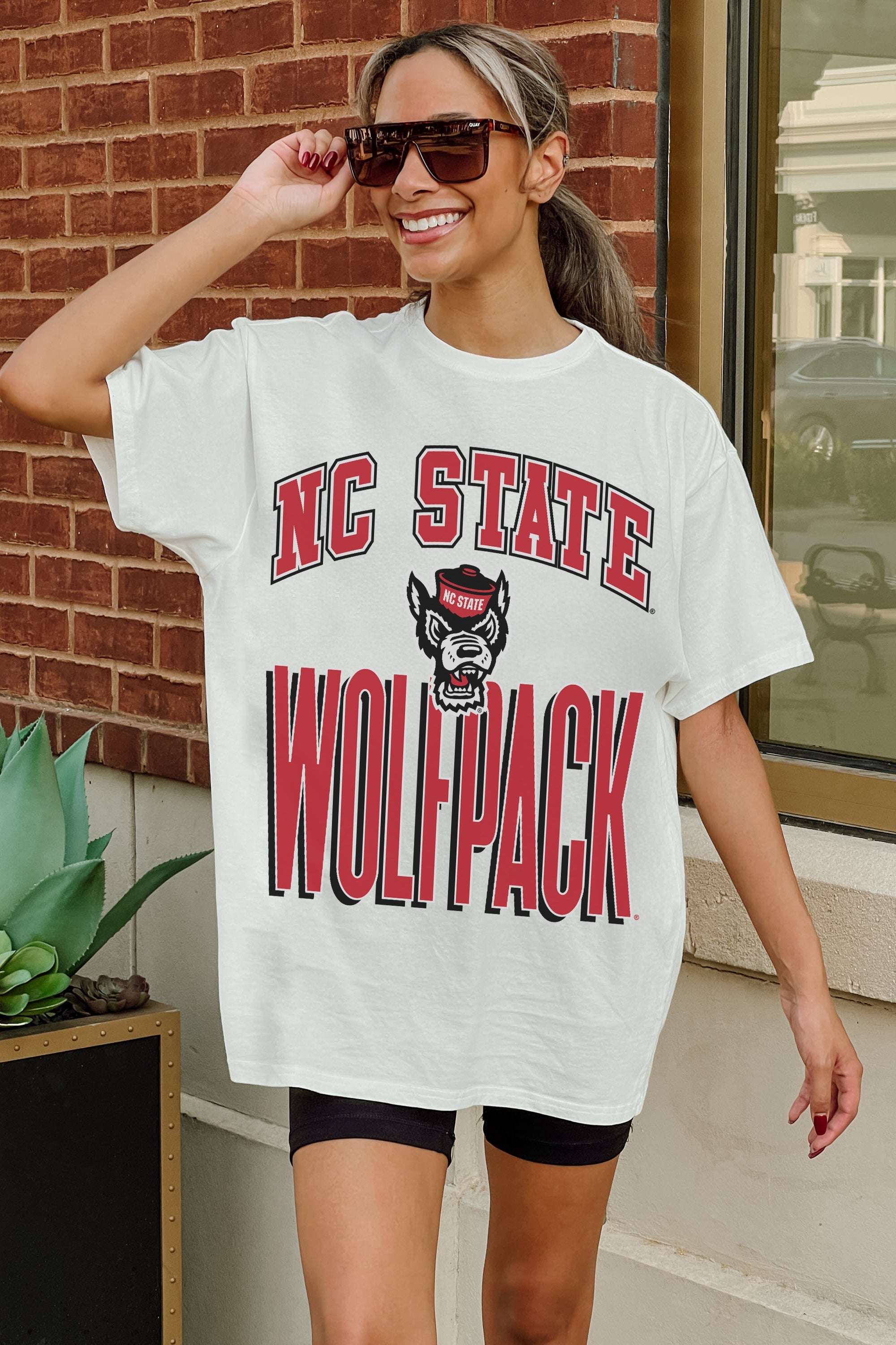 NORTH CAROLINA STATE WOLFPACK FIERCE FOCUS WASHED RELAXED FIT TEE