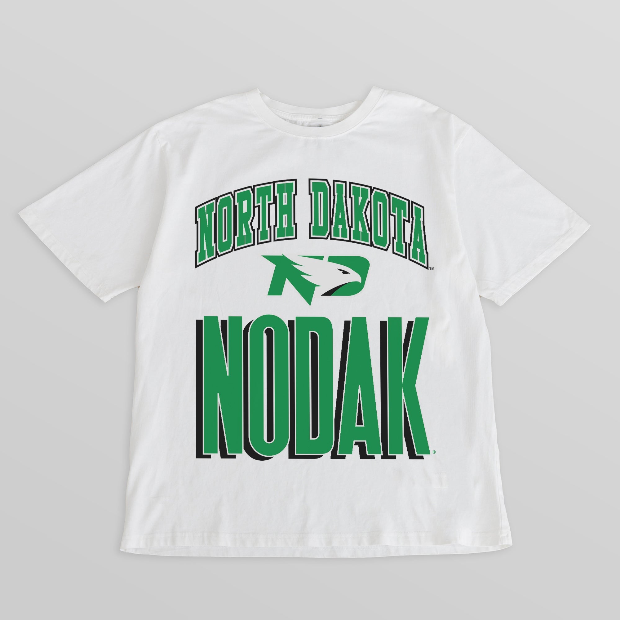 NORTH DAKOTA FIGHTING HAWKS FIERCE FOCUS WASHED RELAXED FIT TEE