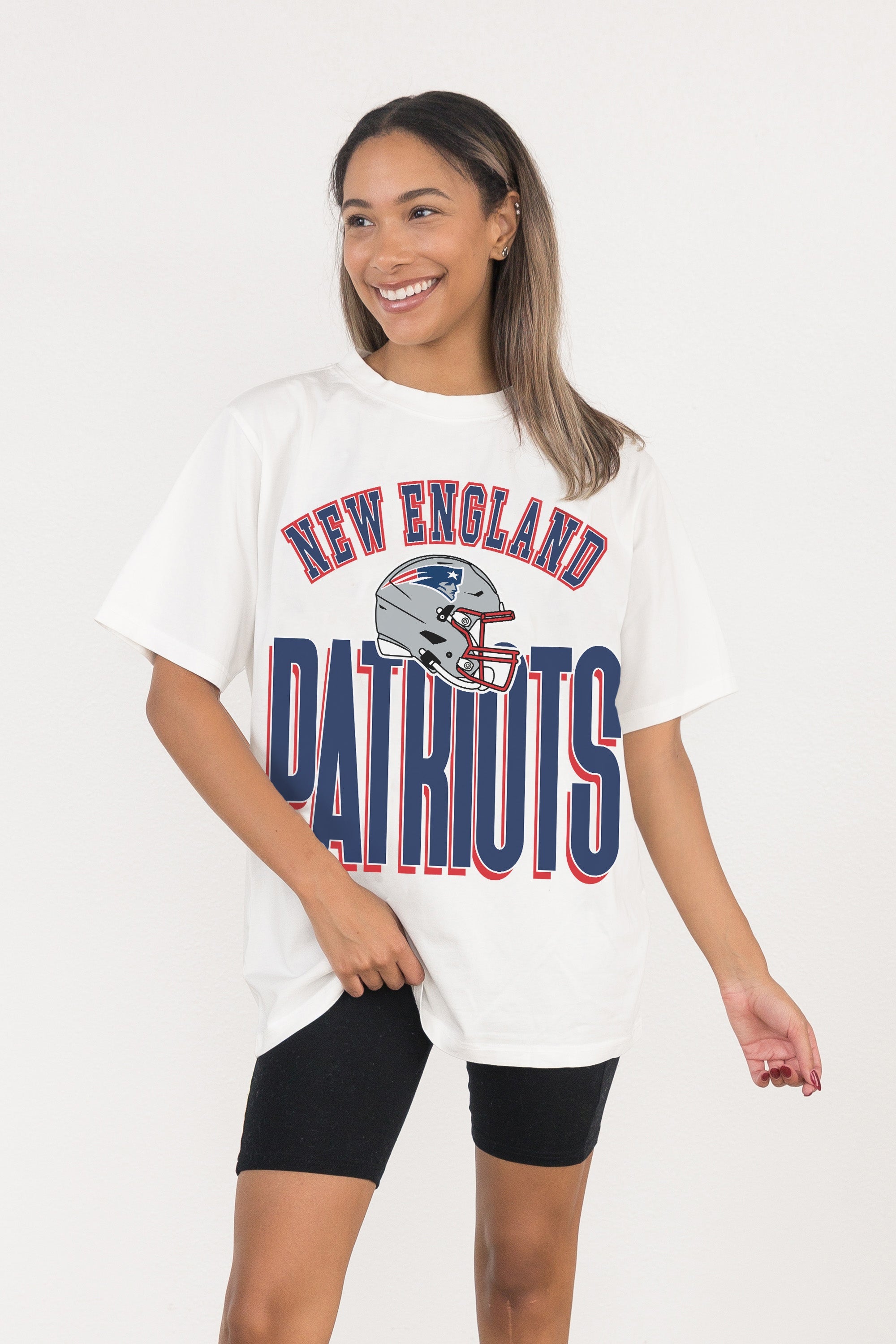 NEW ENGLAND PATRIOTS FIERCE FOCUS WASHED RELAXED FIT TEE