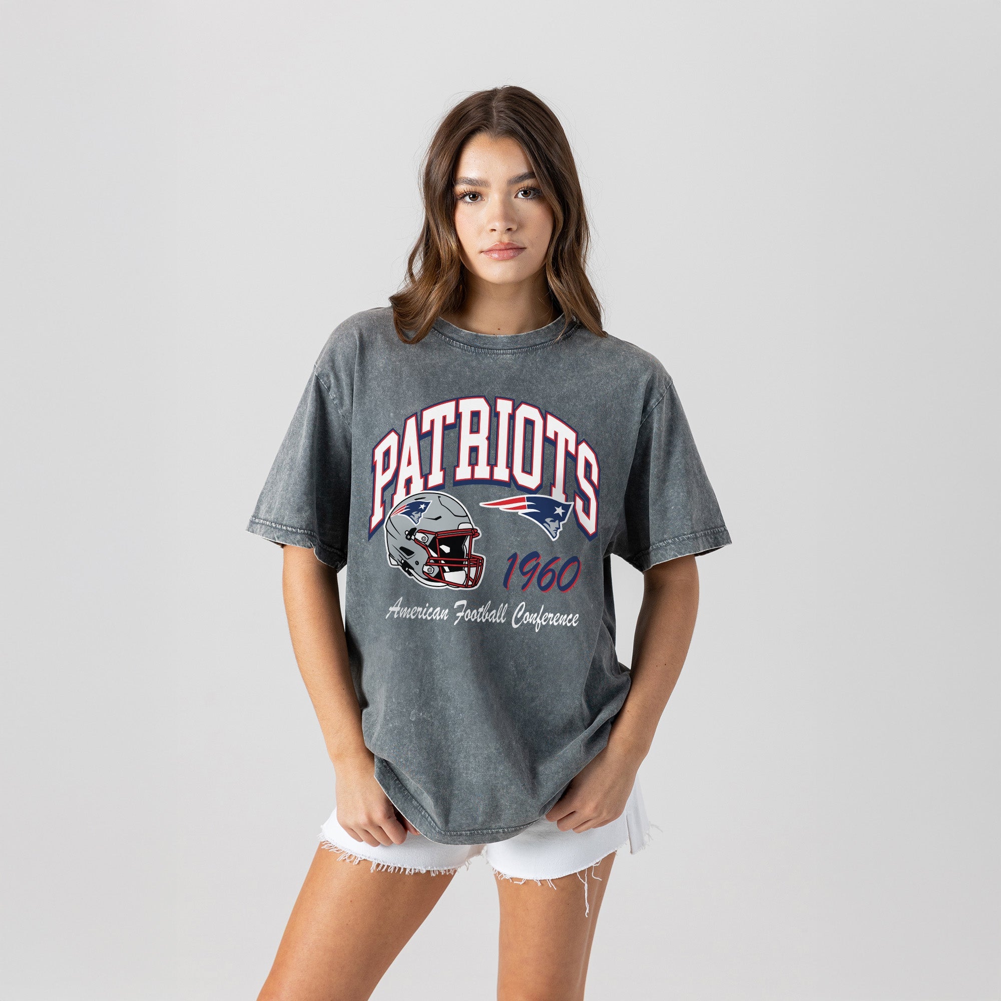 NEW ENGLAND PATRIOTS CLASSIC MOTION WASHED RELAXED FIT TEE