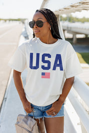 HOME OF THE FREE OVERSIZED VINTAGE WASH TEE
