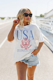 USA VINTAGE 1776 OVERSIZED VINTAGE WASH TEE