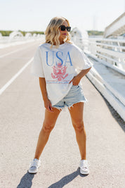USA VINTAGE 1776 OVERSIZED VINTAGE WASH TEE