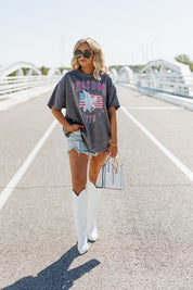 FREEDOM EST 1776 OVERSIZED VINTAGE WASH TEE