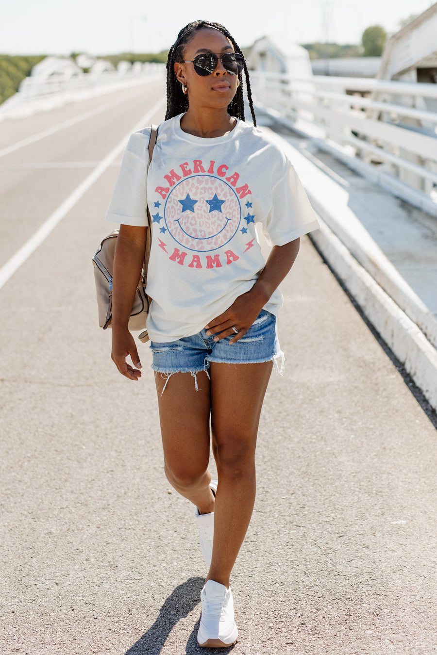 AMERICAN BABE OVERSIZED VINTAGE WASH TEE