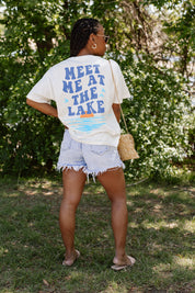 MEET ME AT THE LAKE OVERSIZED VINTAGE WASH TEE