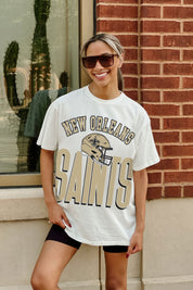 NEW ORLEANS SAINTS FIERCE FOCUS WASHED RELAXED FIT TEE