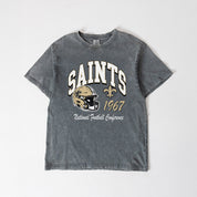 NEW ORLEANS SAINTS CLASSIC MOTION WASHED RELAXED FIT TEE