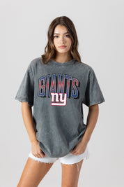 NEW YORK GIANTS PEAK PERFORMANCE OVERSIZED CREWNECK TEE