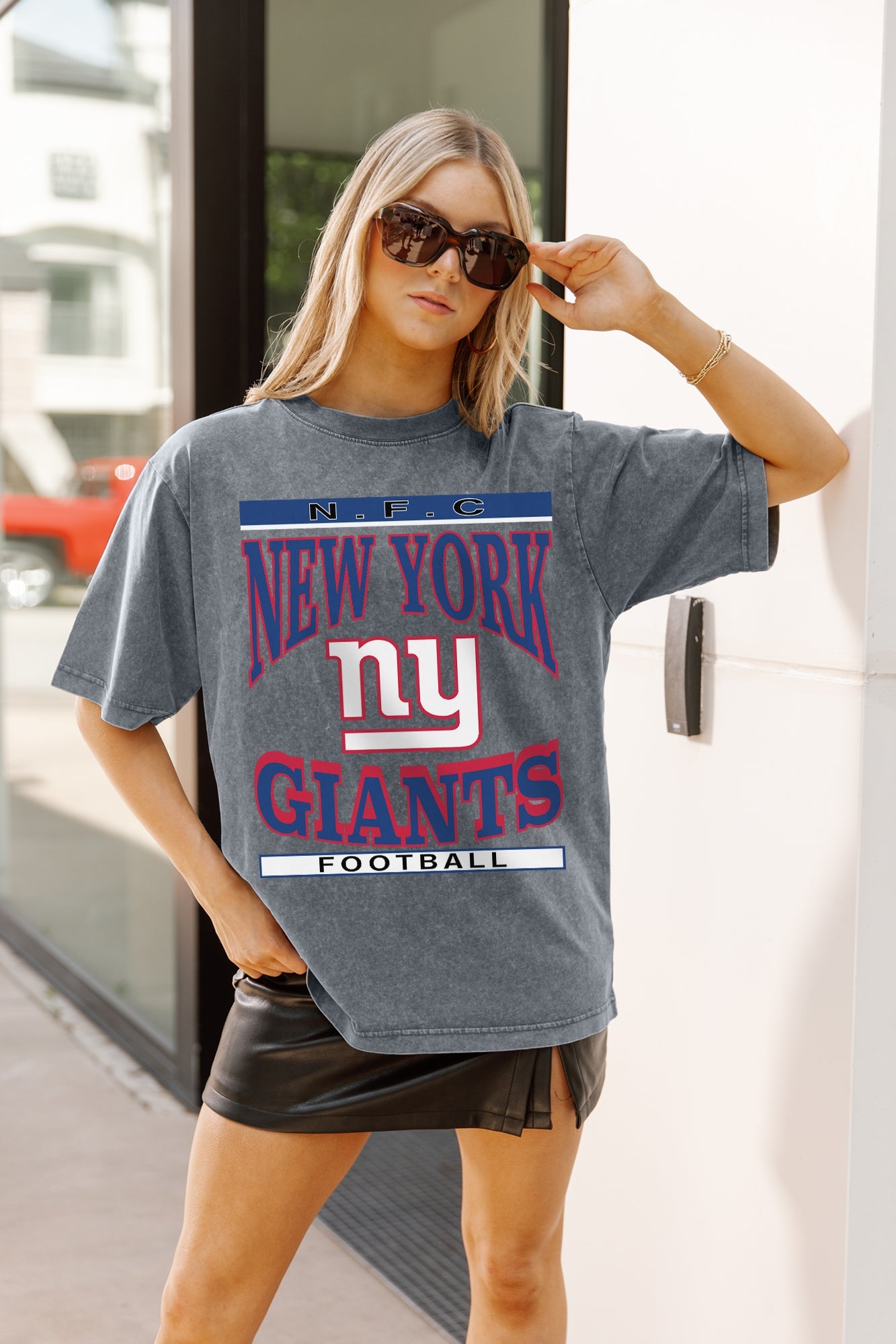 NEW YORK GIANTS CLASSIC GRIND WASHED RELAXED FIT TEE