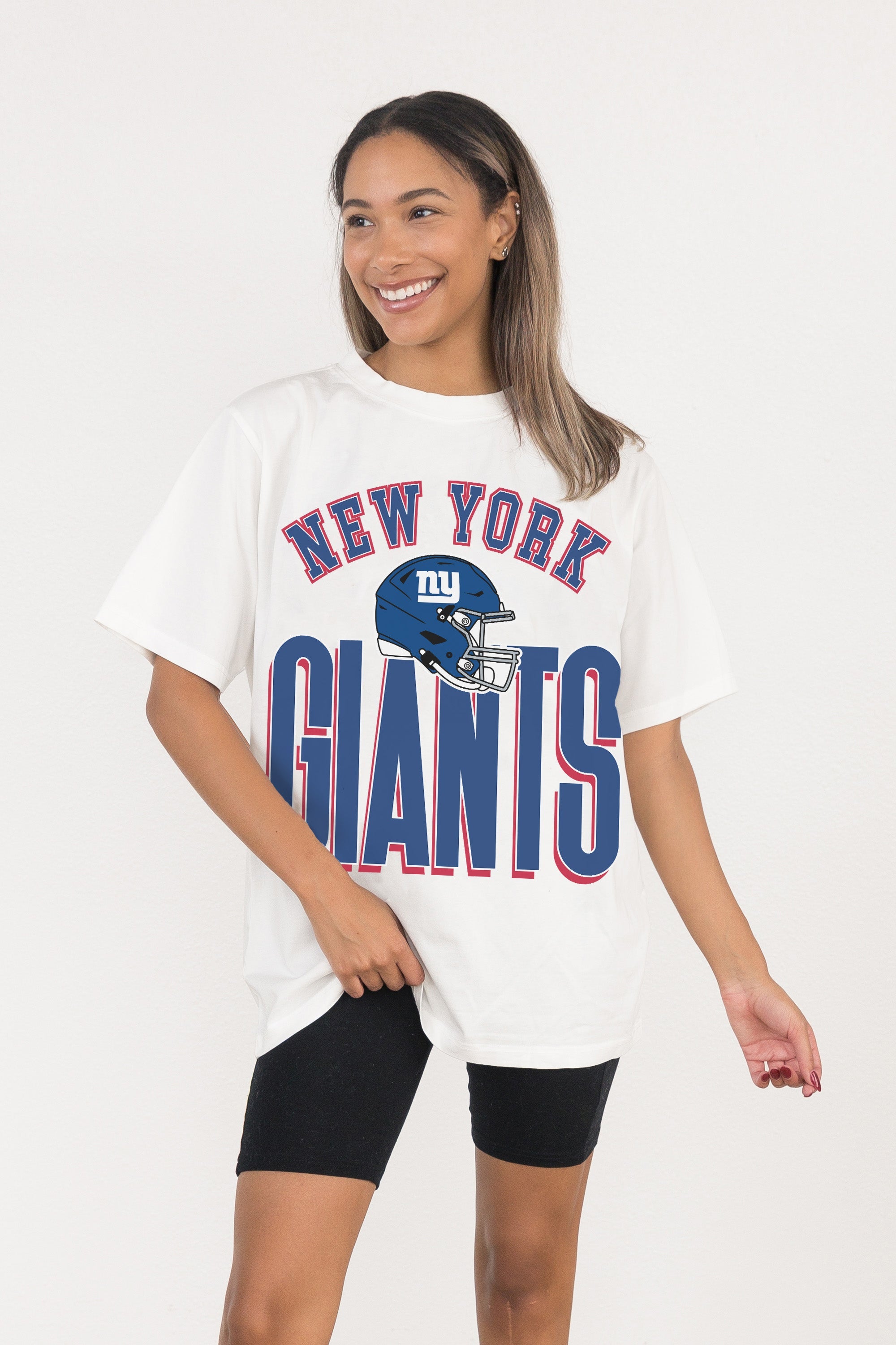 NEW YORK GIANTS FIERCE FOCUS WASHED RELAXED FIT TEE