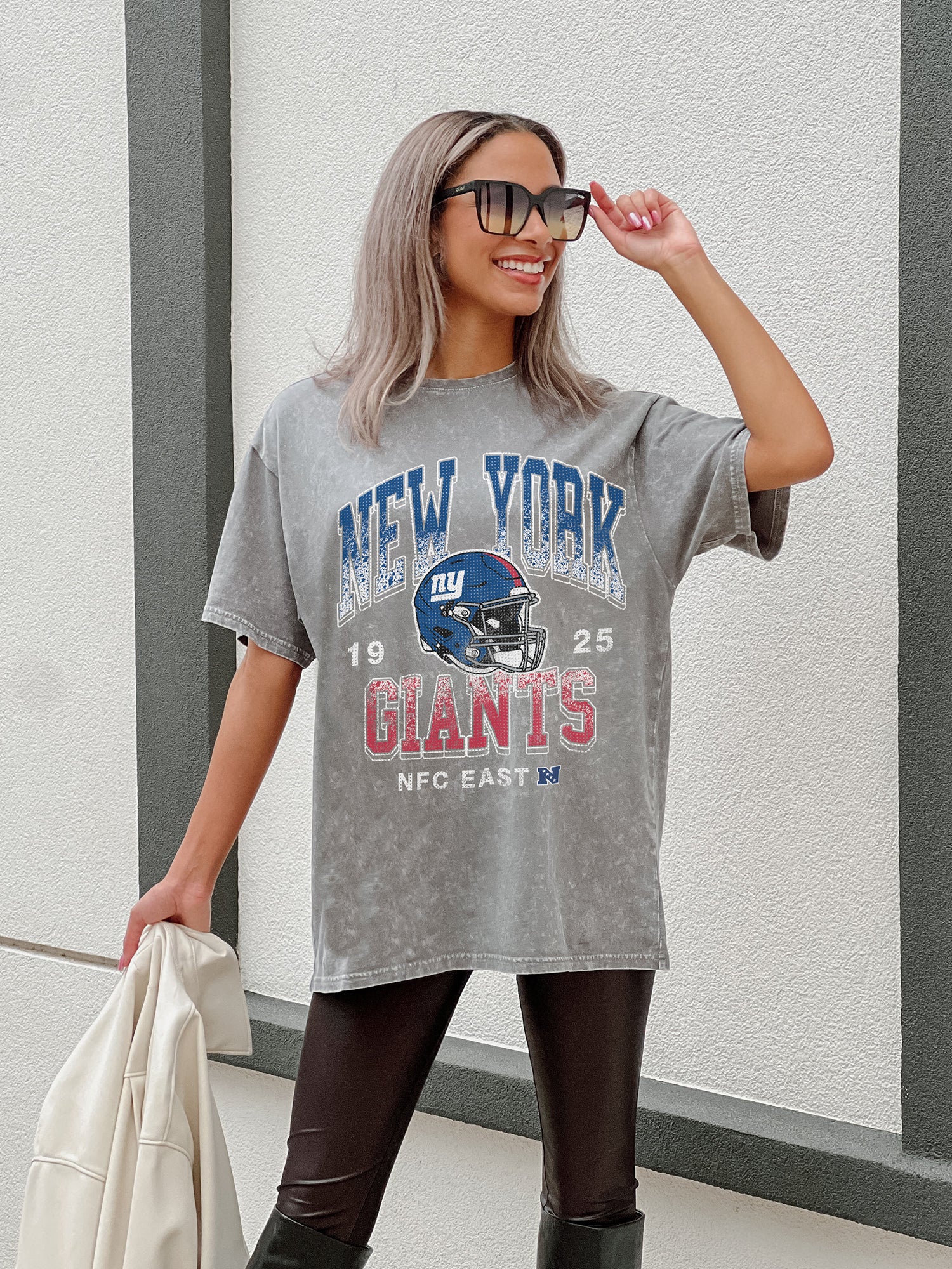 NEW YORK GIANTS Nothing But The Best Oversized Crewneck Tee