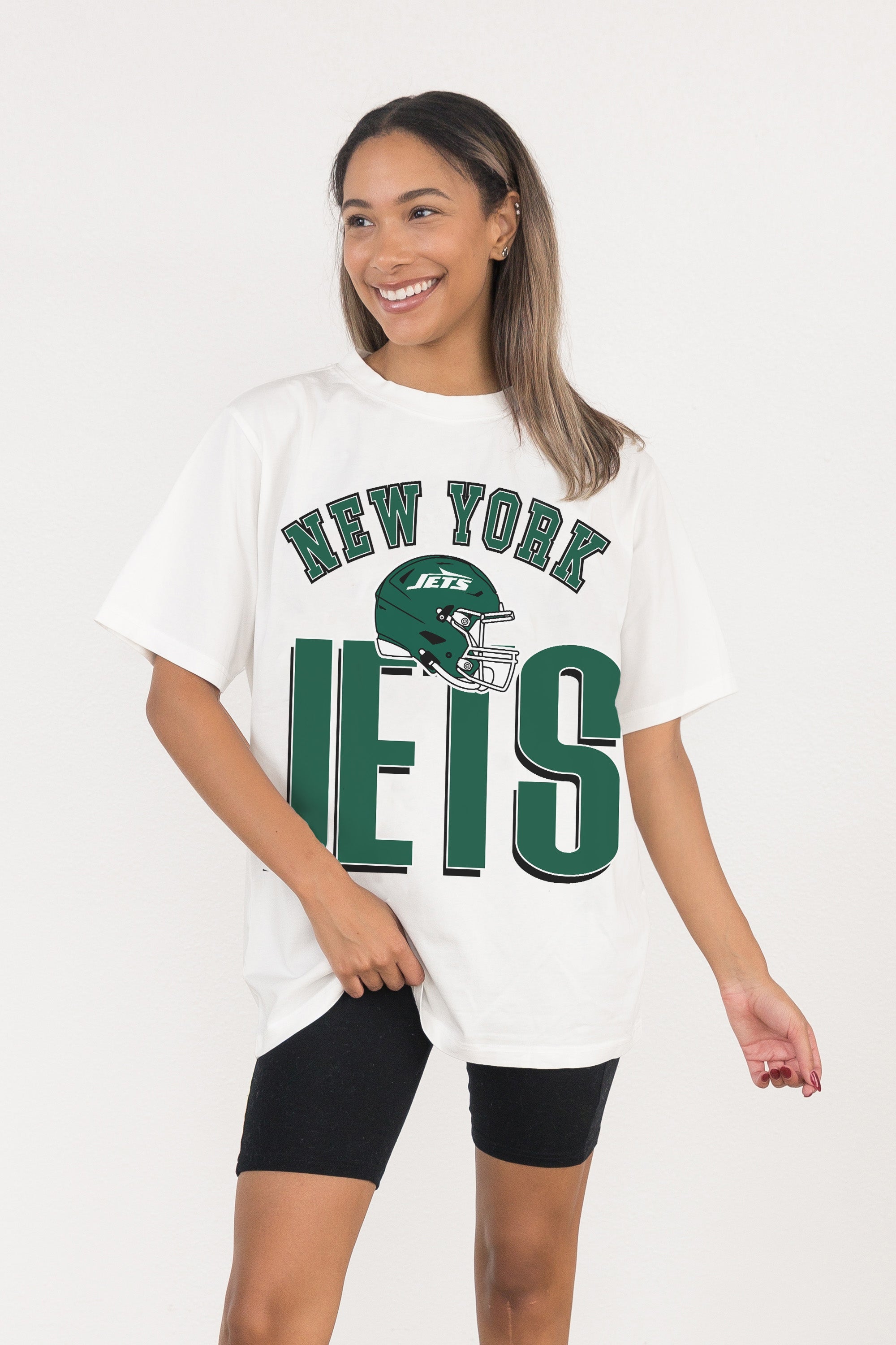 NEW YORK JETS FIERCE FOCUS WASHED RELAXED FIT TEE