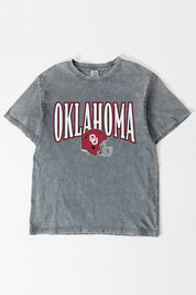 OKLAHOMA SOONERS PLAYBOOK WIN OVERSIZED CREWNECK TEE