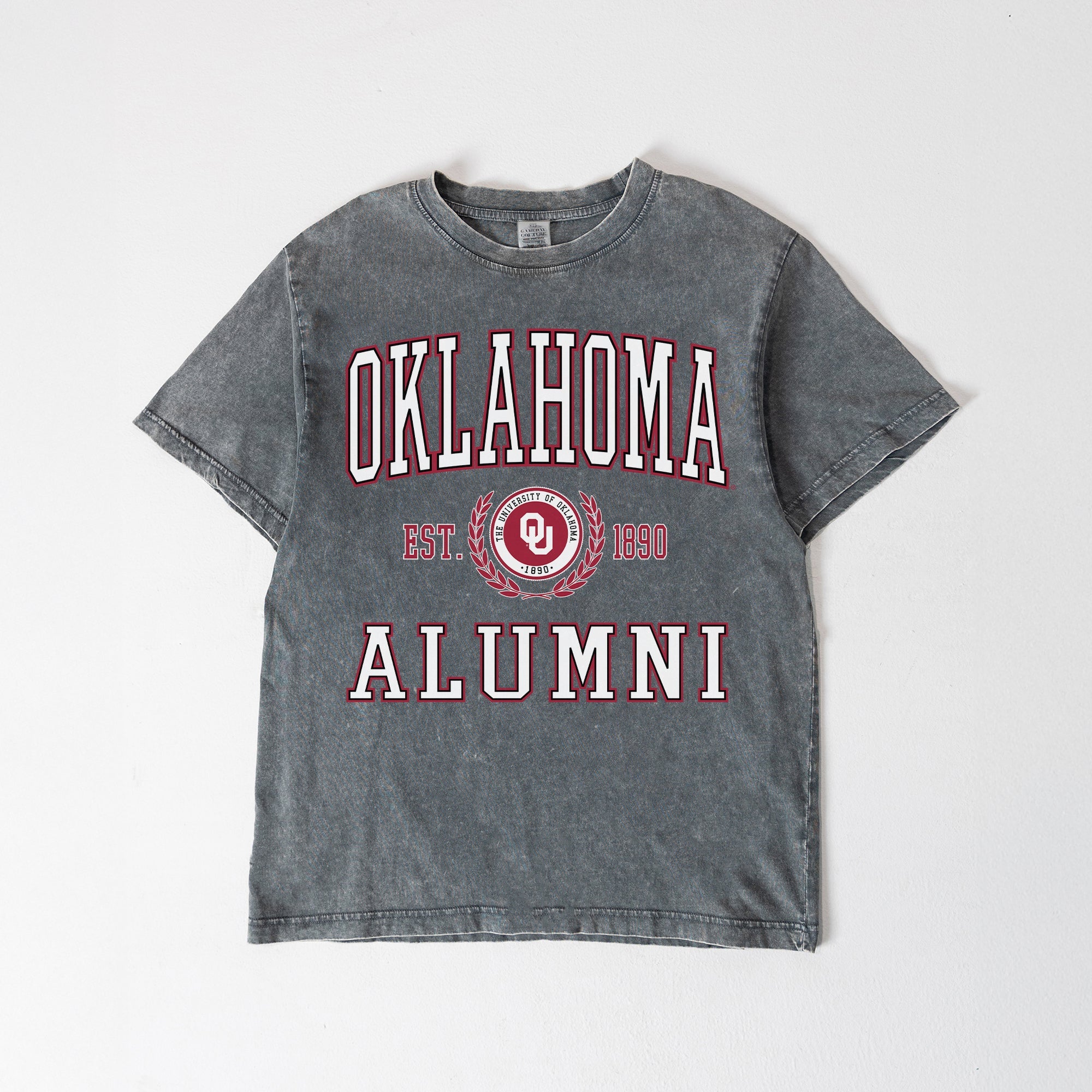 OKLAHOMA SOONERS DEGREE UNLOCKED WASHED RELAXED FIT TEE