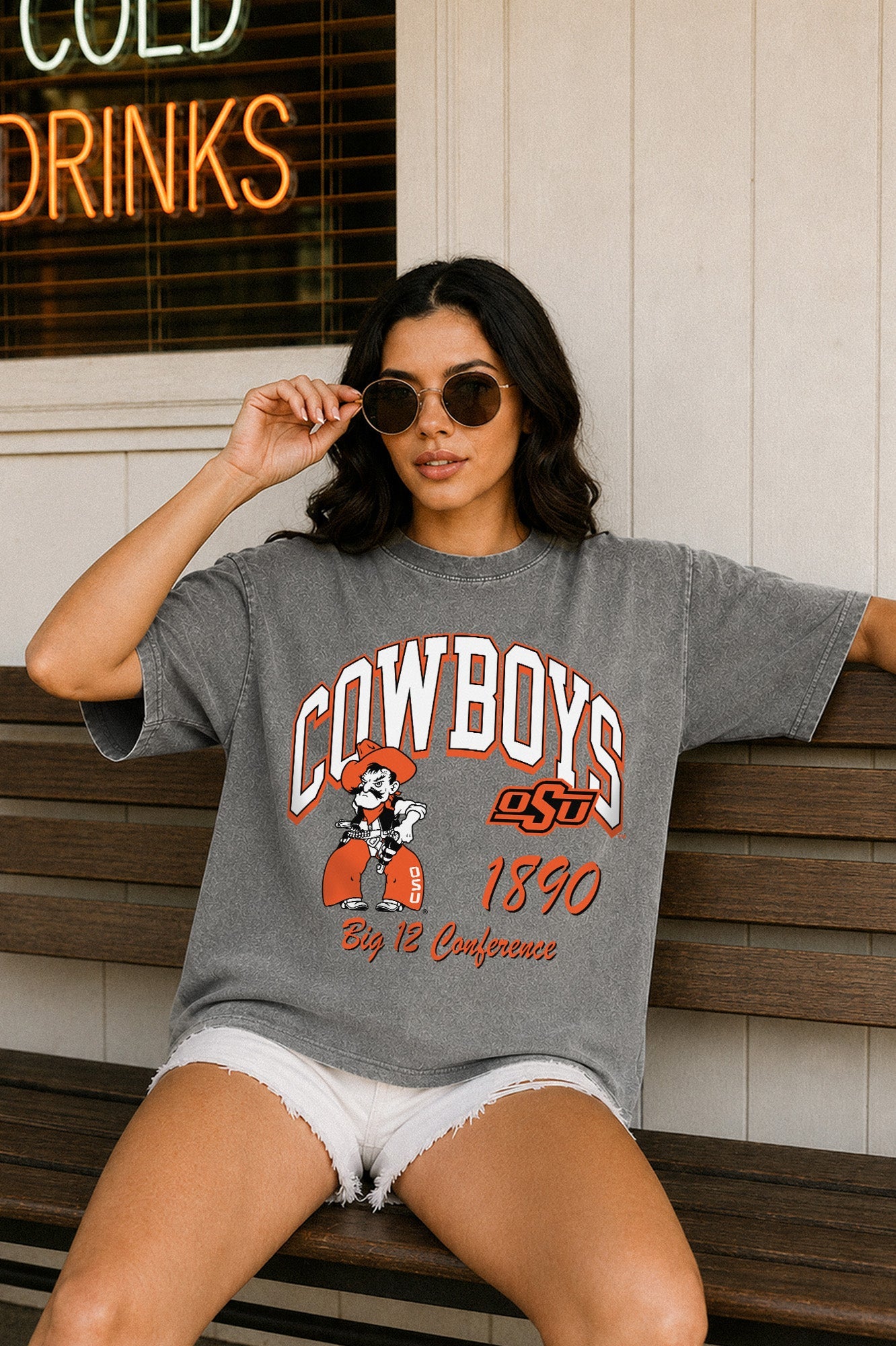 OKLAHOMA STATE COWBOYS CLASSIC MOTION WASHED RELAXED FIT TEE