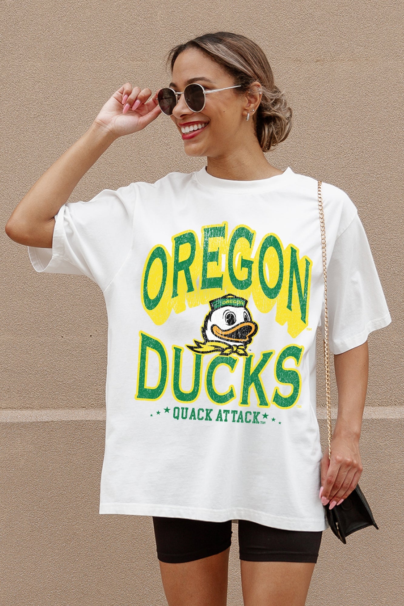 OREGON DUCKS SHAKEDOWN OVERSIZED CREWNECK TEE