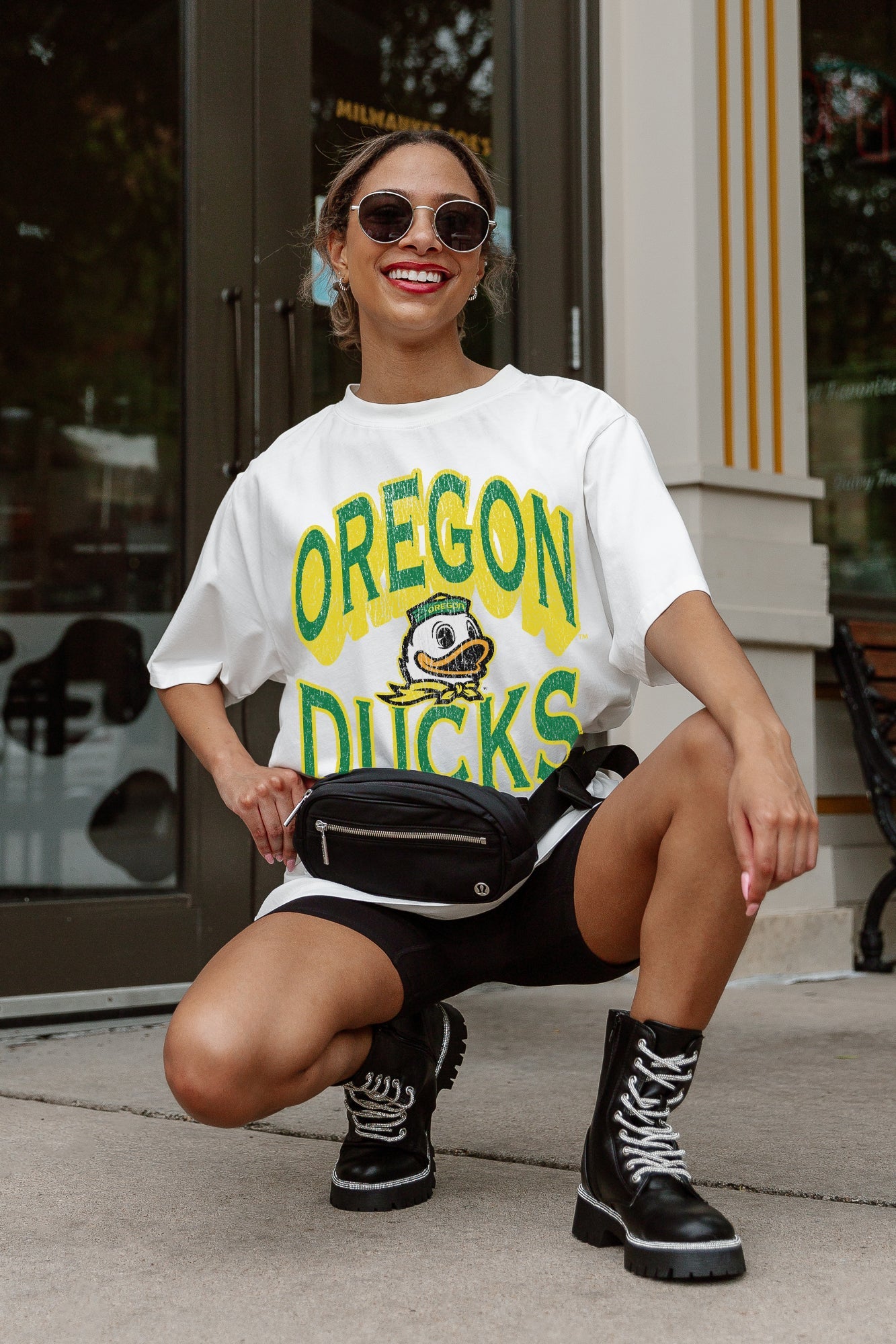 OREGON DUCKS SHAKEDOWN OVERSIZED CREWNECK TEE