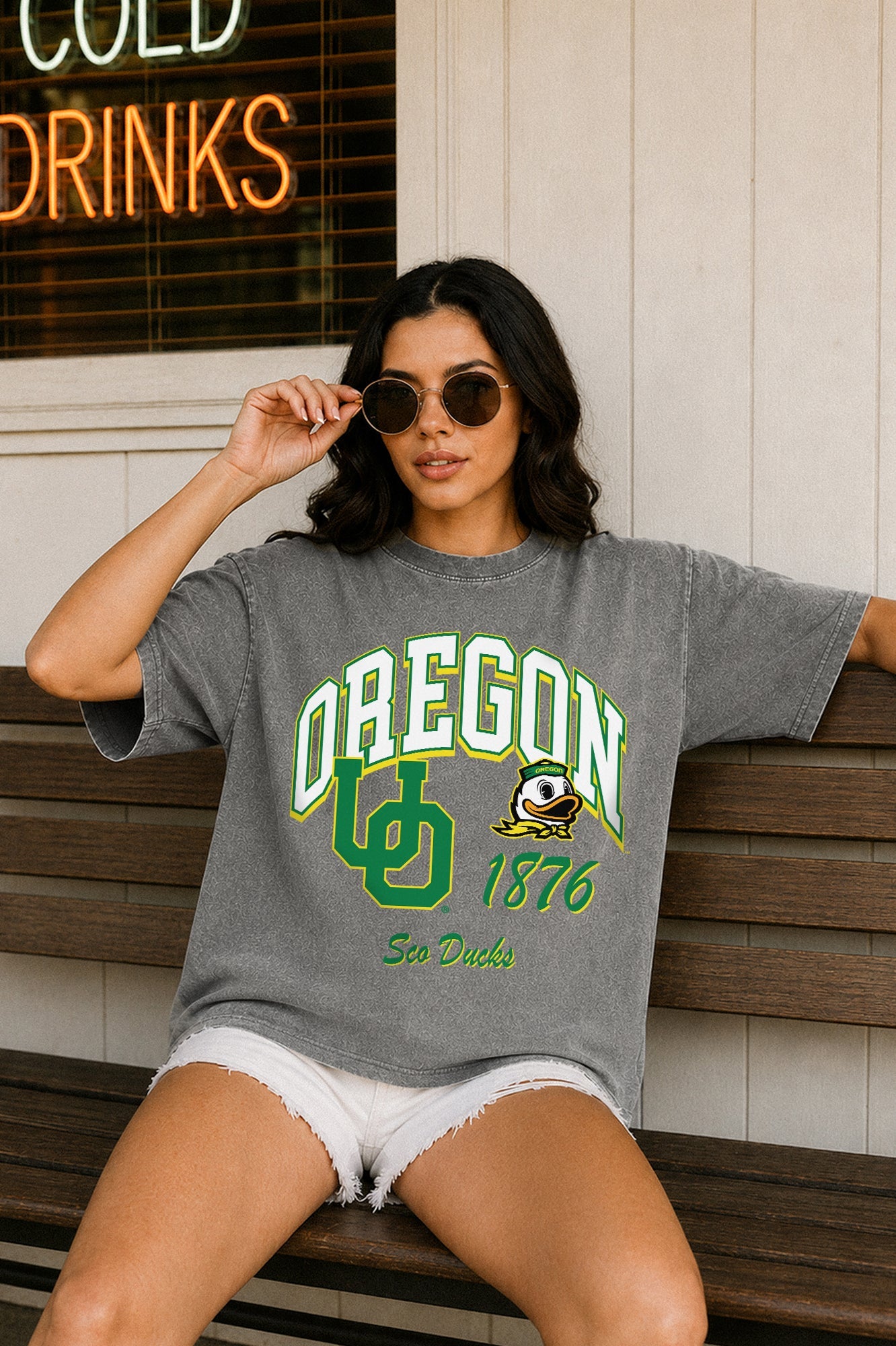 OREGON DUCKS CLASSIC MOTION WASHED RELAXED FIT TEE
