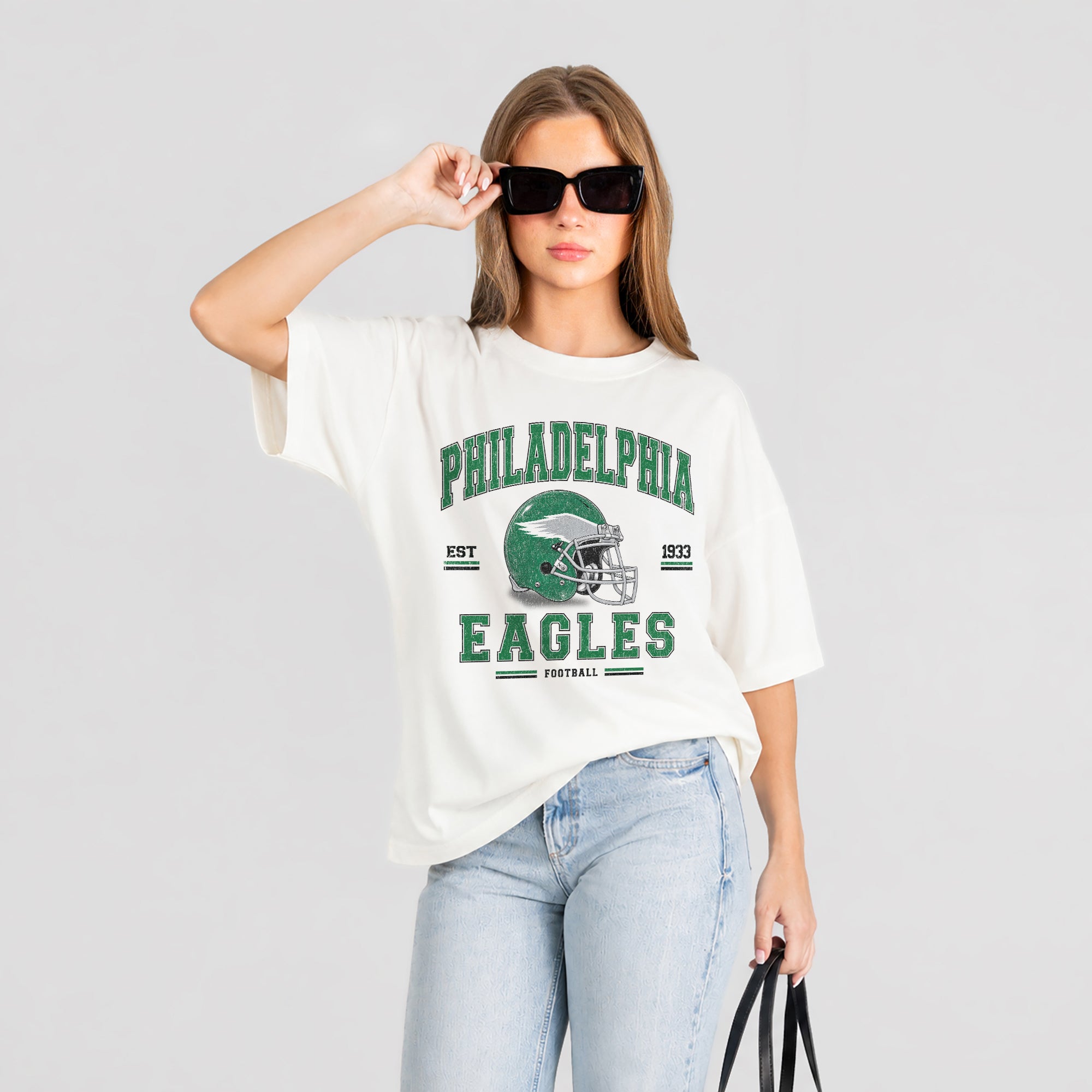 PHILADELPHIA EAGLES PLAY TO WIN WASHED RELAXED FIT TEE