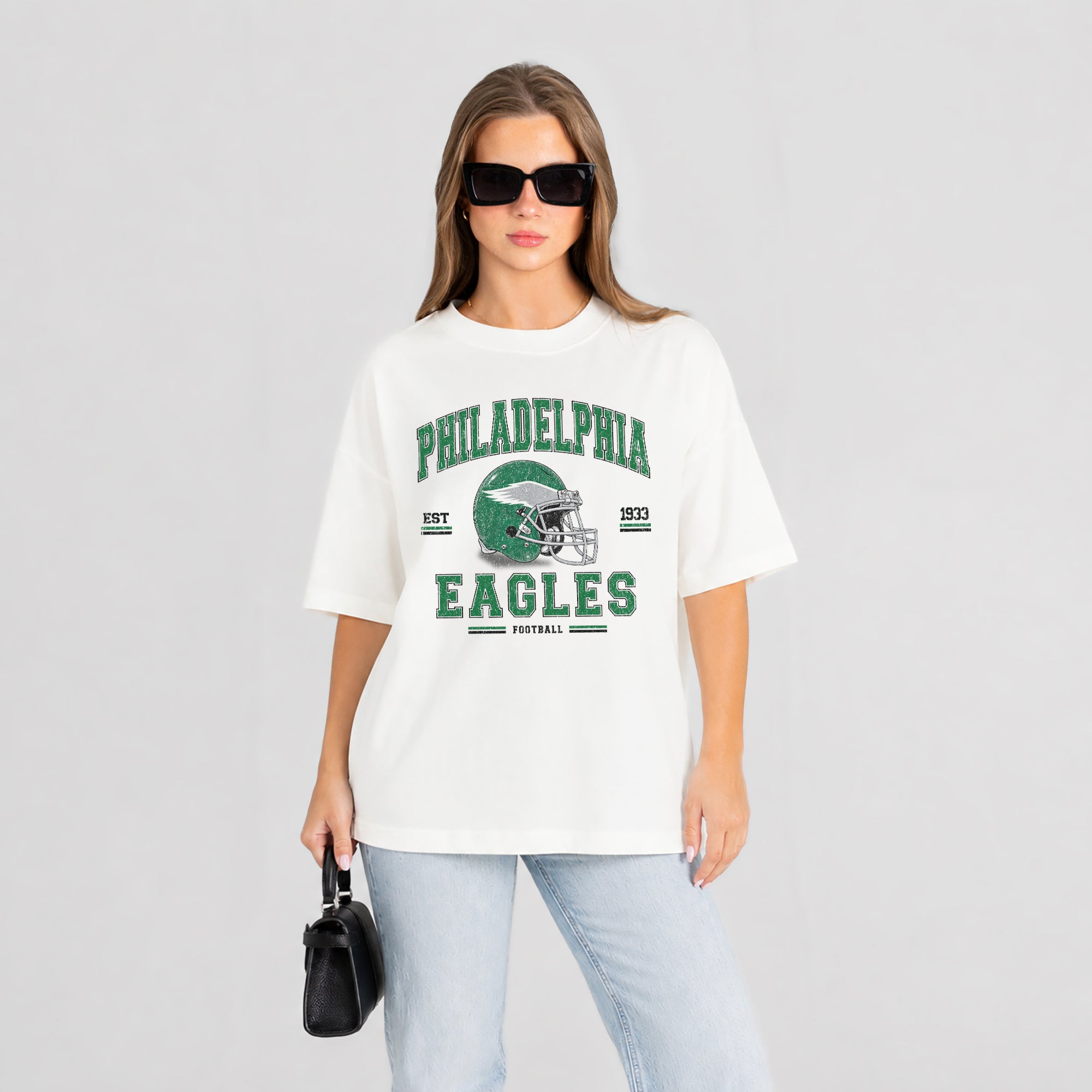 PHILADELPHIA EAGLES PLAY TO WIN WASHED RELAXED FIT TEE