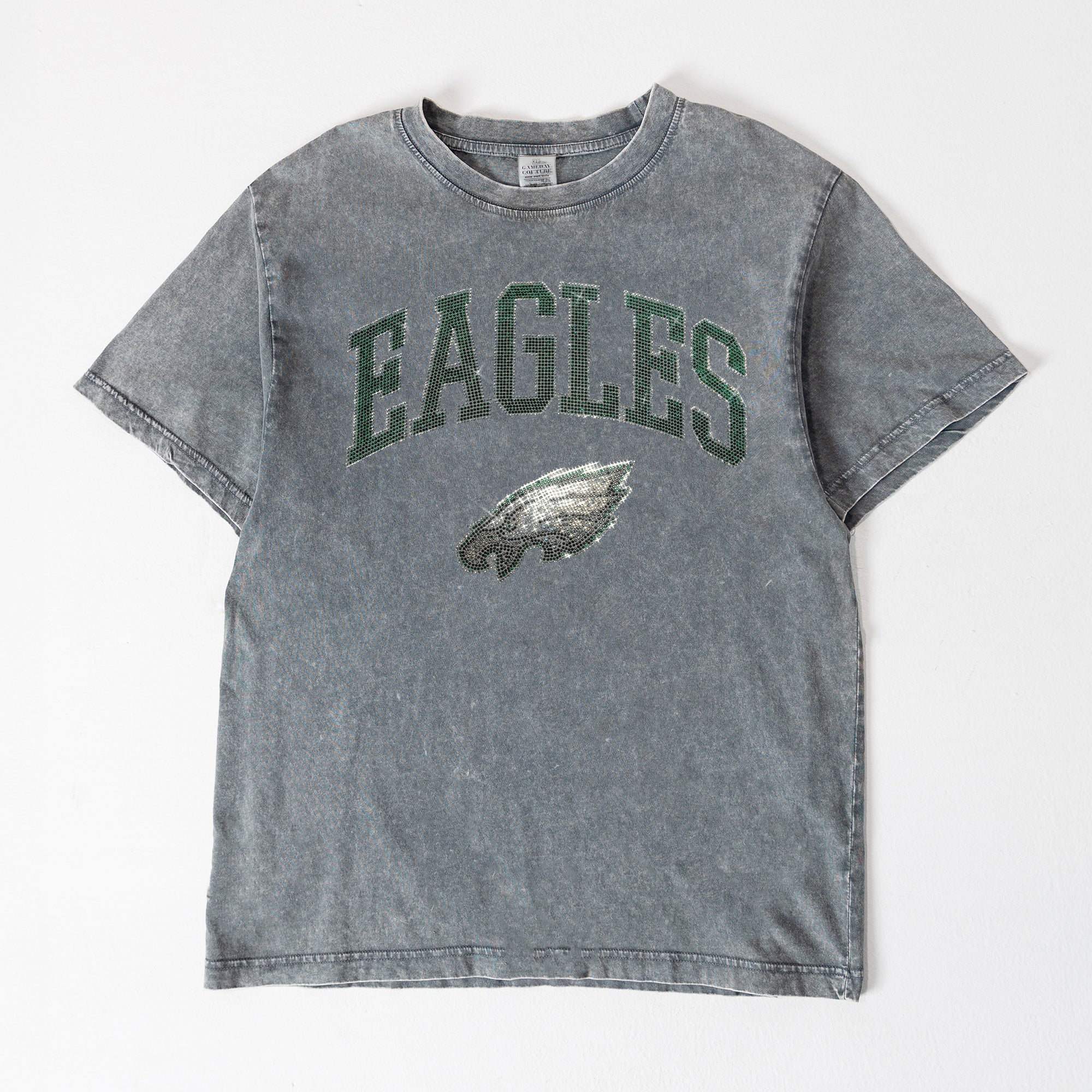 PHILADELPHIA EAGLES BLING SEASON OVERSIZED CREWNECK TEE