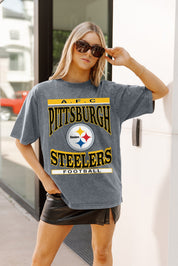 PITTSBURGH STEELERS CLASSIC GRIND WASHED RELAXED FIT TEE