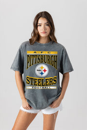 PITTSBURGH STEELERS CLASSIC GRIND WASHED RELAXED FIT TEE