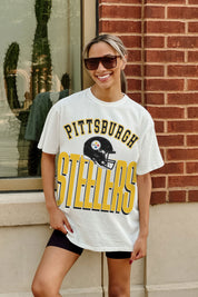 PITTSBURGH STEELERS FIERCE FOCUS WASHED RELAXED FIT TEE