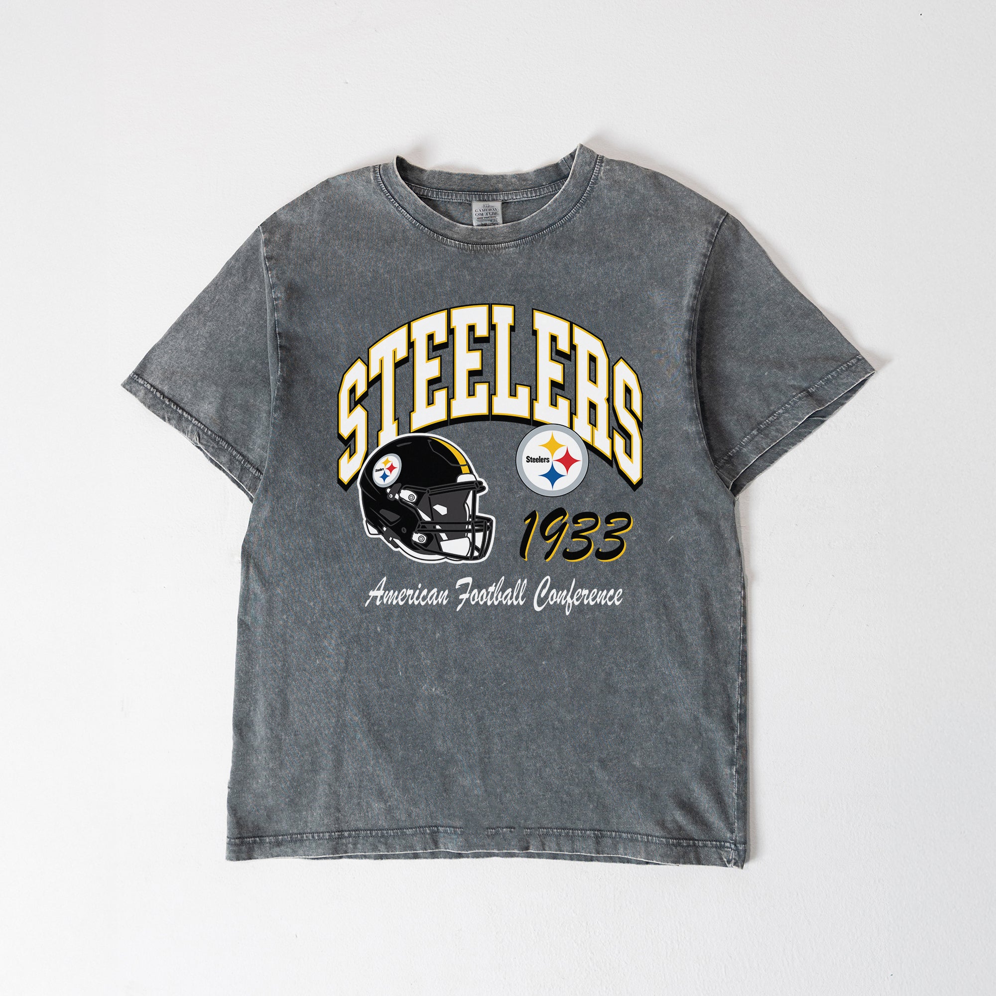 PITTSBURGH STEELERS CLASSIC MOTION WASHED RELAXED FIT TEE