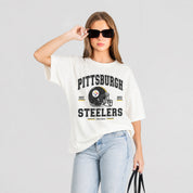PITTSBURGH STEELERS PLAY TO WIN WASHED RELAXED FIT TEE