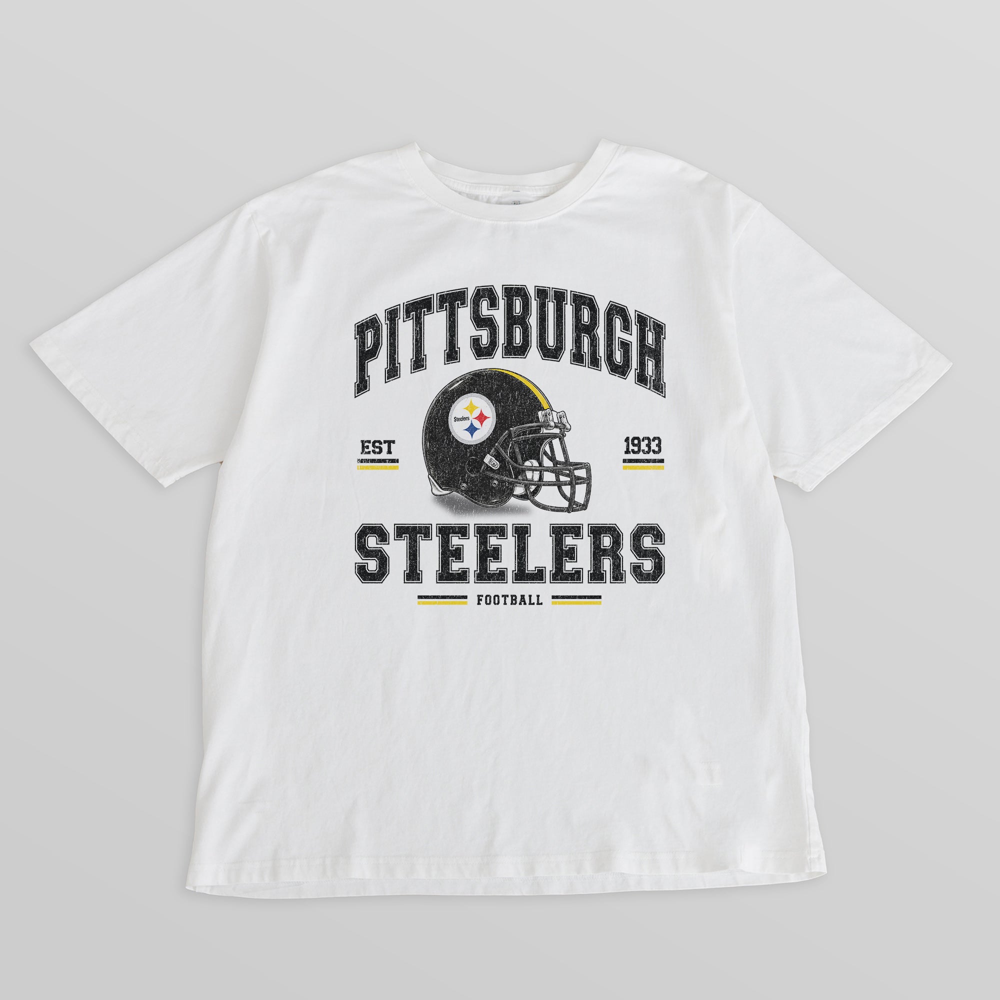 PITTSBURGH STEELERS PLAY TO WIN WASHED RELAXED FIT TEE